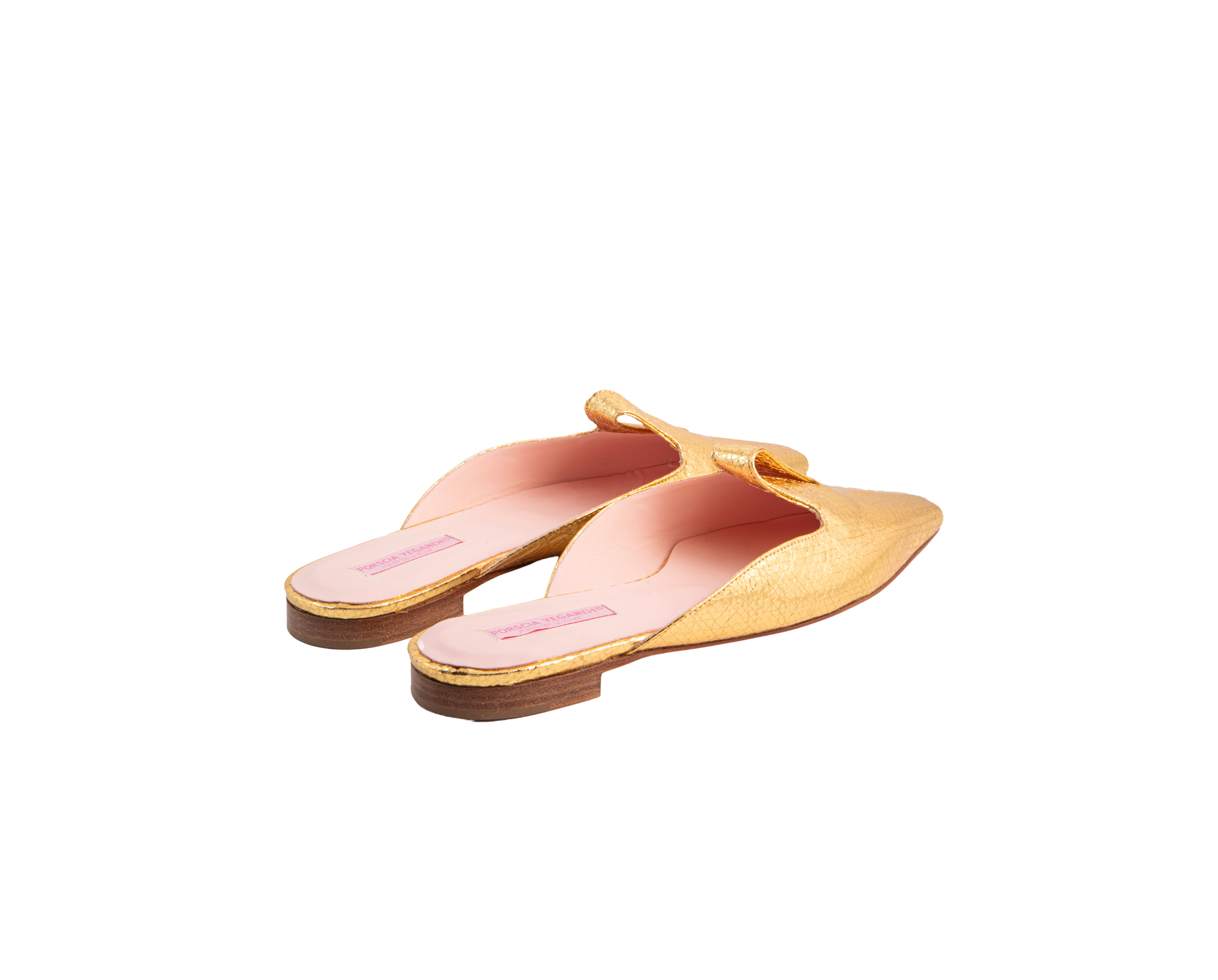 MONDANA Slippers – ForeverLuxury Italian slippers with 3D hardware, All MADE IN ITALY. Falling start Gold