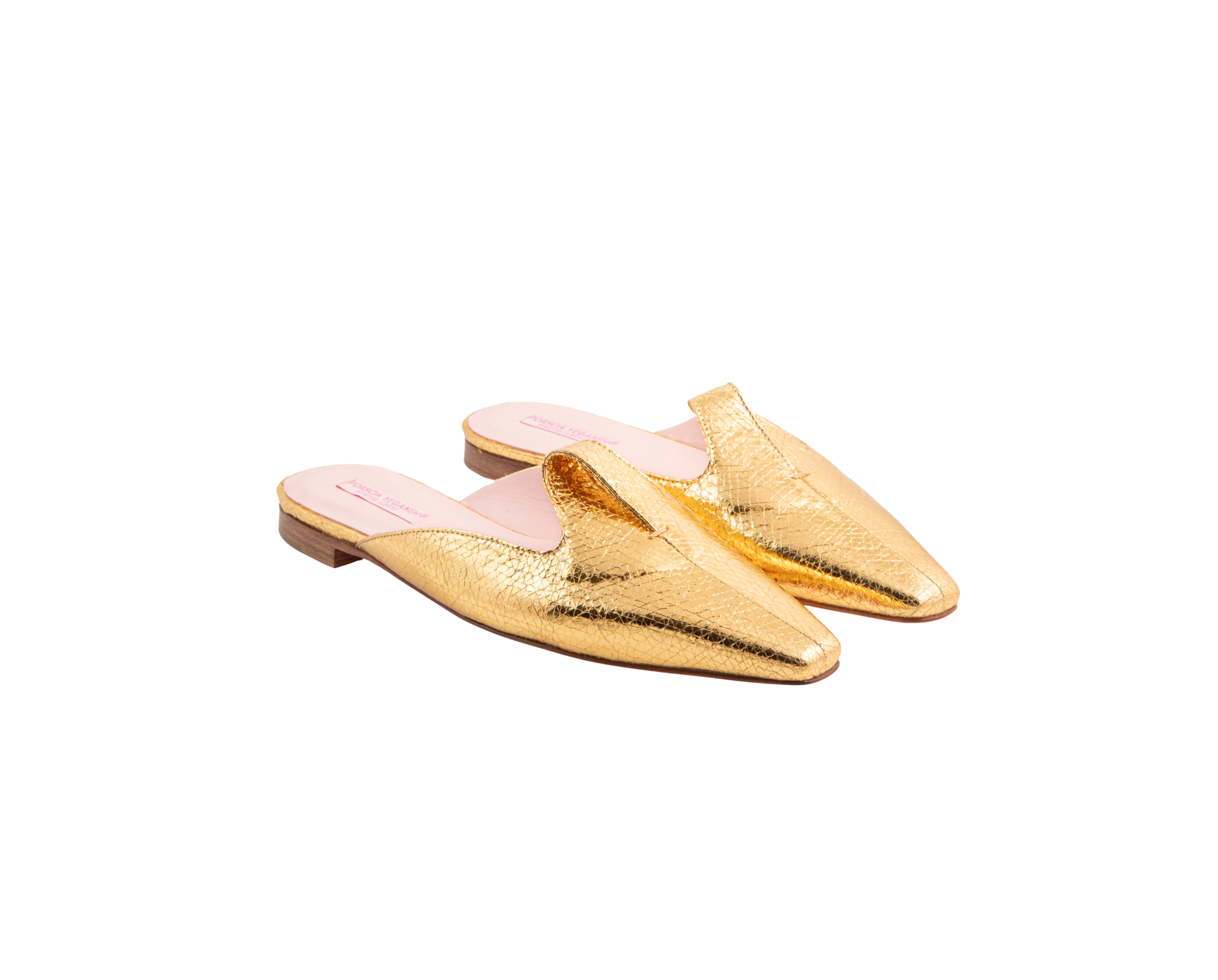 MONDANA Slippers – ForeverLuxury Italian slippers with 3D hardware, All MADE IN ITALY. Falling start Gold