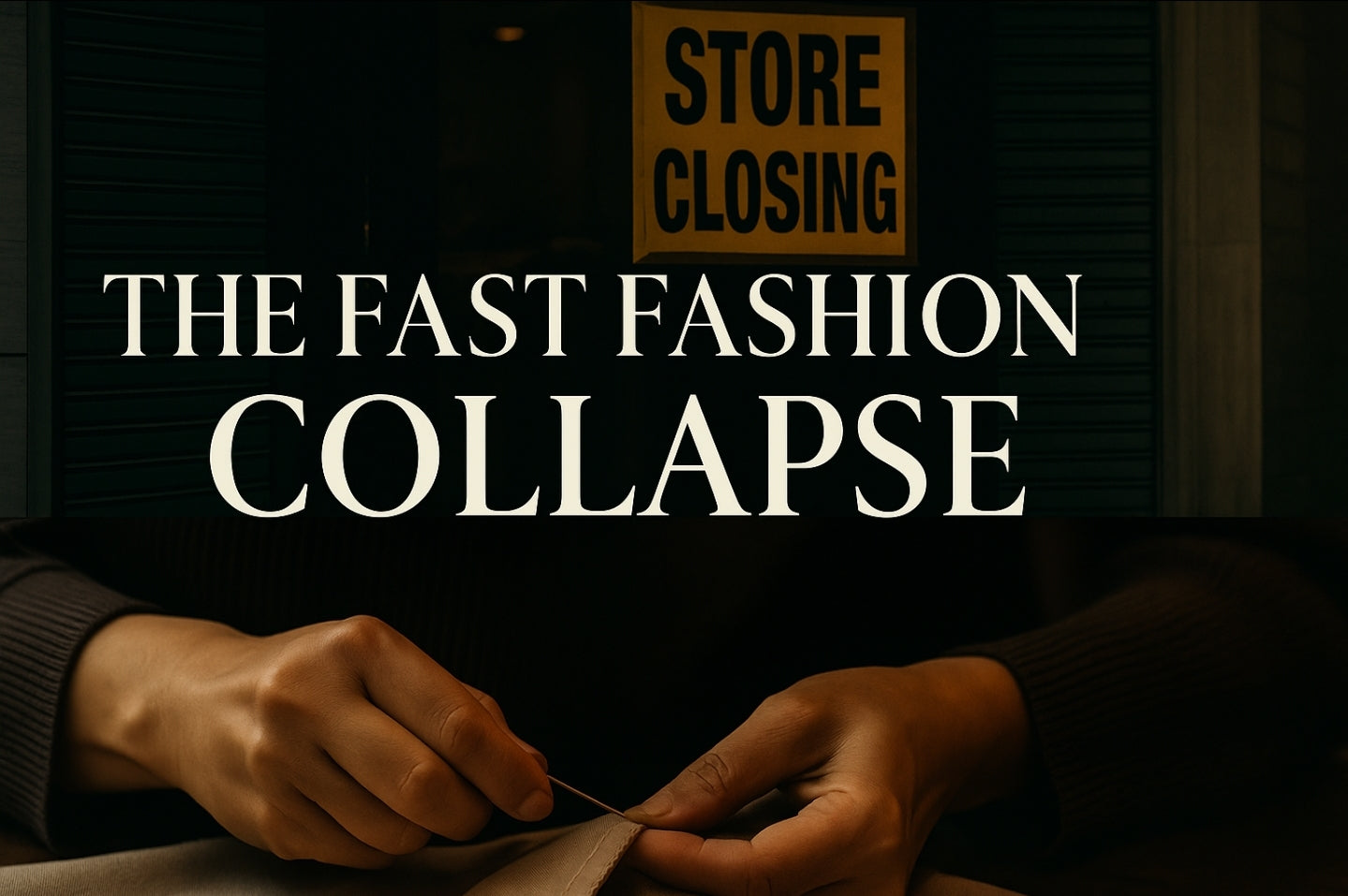 THE FAST FASHION COLLAPSE: WHY THOUSANDS OF STORES ARE SHUTTING DOWN &amp; WHAT IT MEANS FOR THE FUTURE OF FASHION