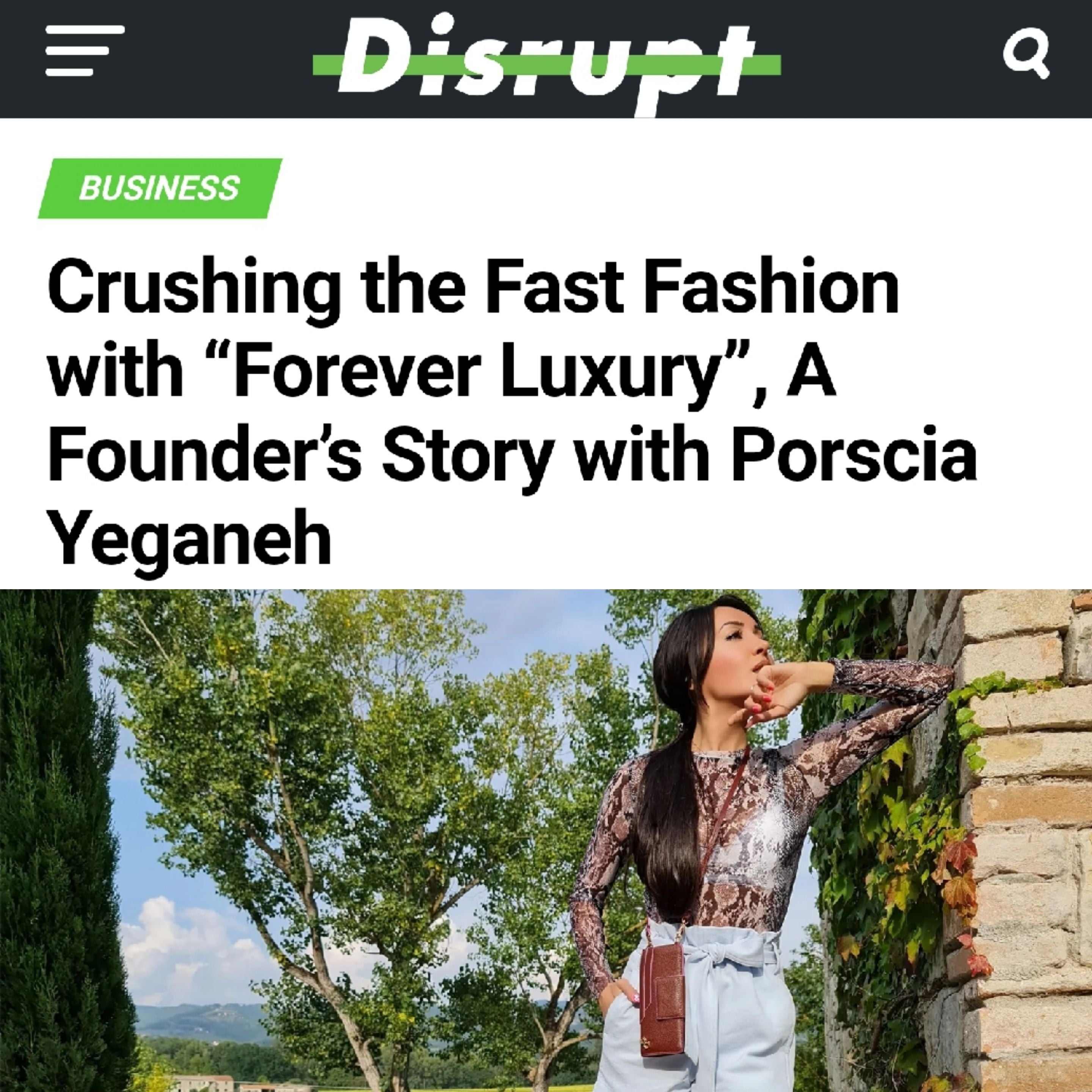 Crushing the Fast Fashion with “Forever Luxury”