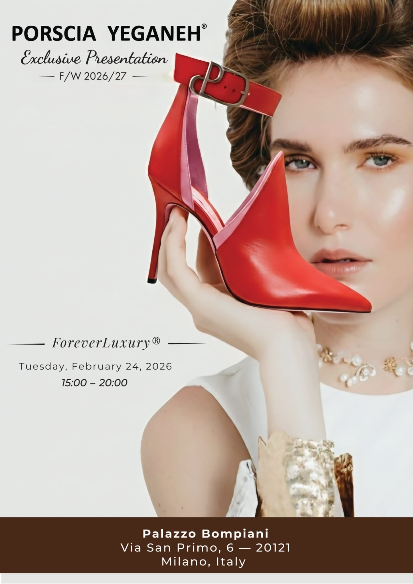 PORSCIA YEGANEH® Presenta La Nuona Collezione Alla MFW