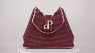 ANNIA Tote bag– ForeverLuxury Italian carryall with 3D hardware, All MADE IN ITALY.