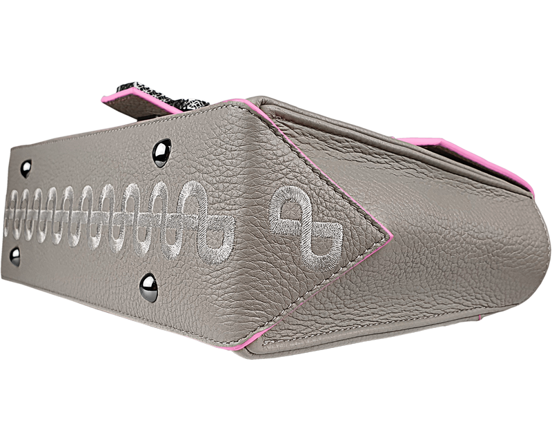 LIVIA Luxury Messenger bag 3D Rose Gold hardware in Navy – PORSCIA