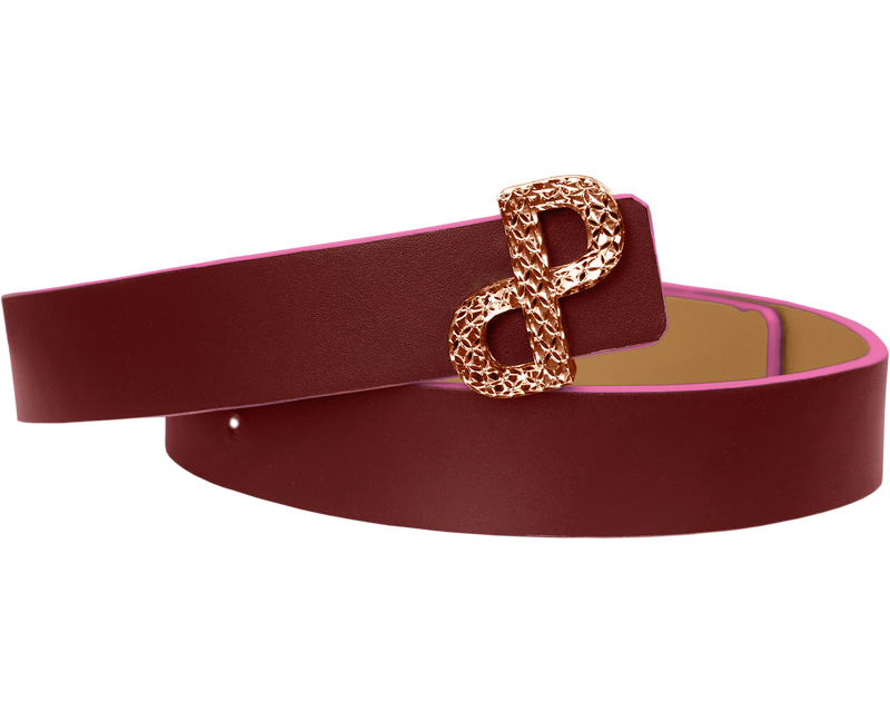 he CORtNELIA Reversible Belt in calf leather is the perfect everyday and special occasion  The filigree 3D buckle is hand-carved for maximum precision that adds a luxurious gleam to any outfit – All MADE IN ITALY