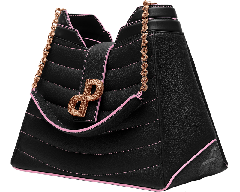 ANNIA Luxury tote bag in 3D hardware-A regal statement piece-All MADE IN ITALY 