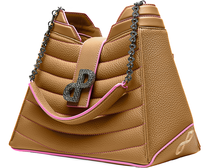 An unprecedented tote bag in 3D hardware-A regal statement piece-All MADE IN ITALY  