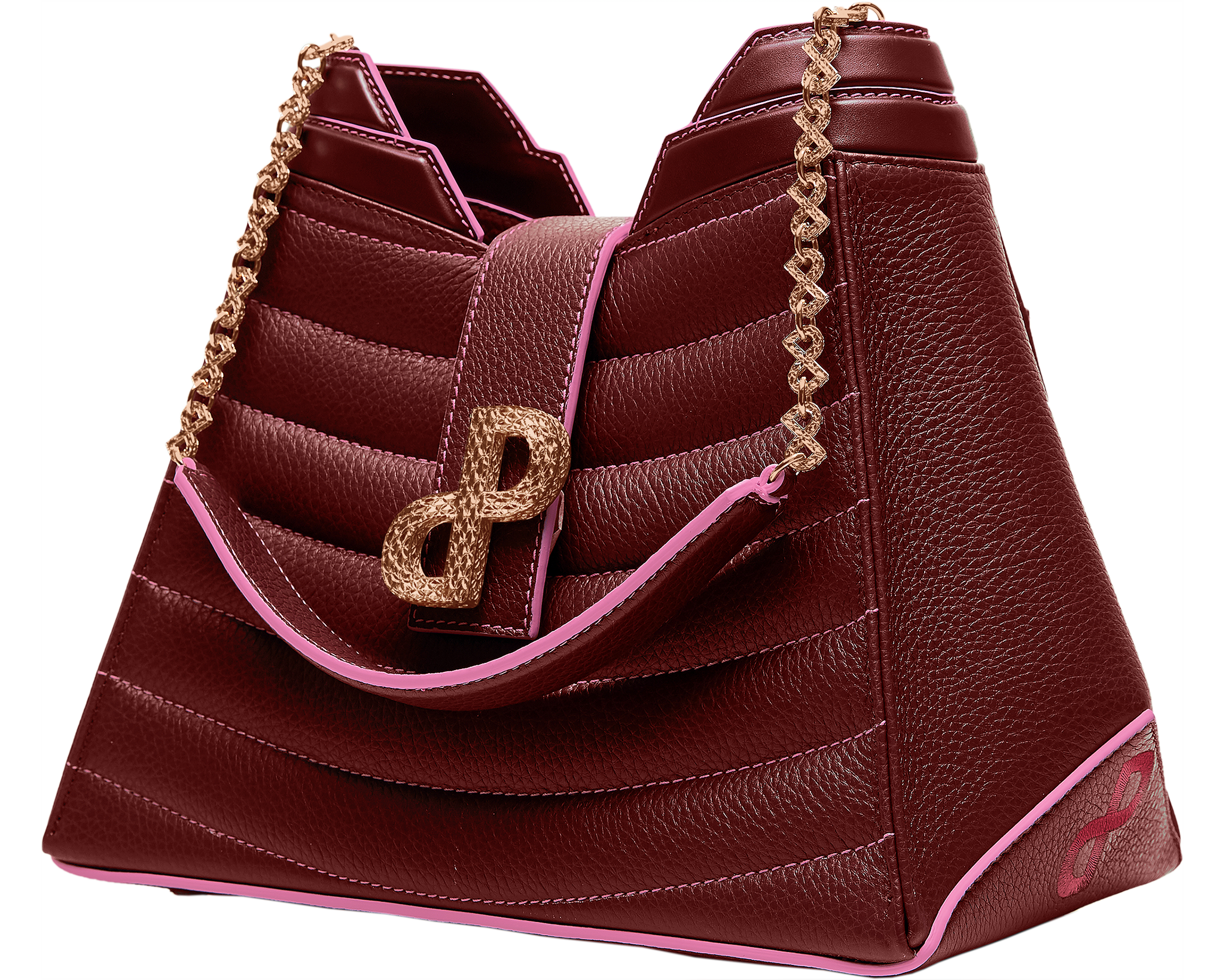 ANNIA Luxury tote bag in 3D hardware-A regal statement piece-All MADE IN ITALY 